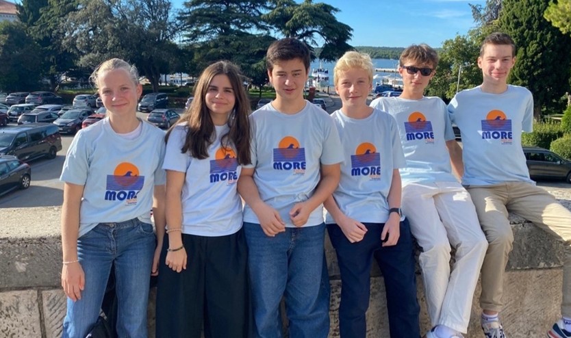 Photo des six élèves ayant participé à un l'échange Erasmus en Croatie